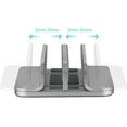 thumbnail image 3 of Matte Metal Vertical Laptop Stand Double Desk Laptop Stand Holder with Adjustable Dock Fits All Laptop Mobile Phones, 3 of 7