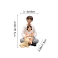 thumbnail image 3 of CREATITOY 1PC Family Series Resin Figurines Sculpture Statue Home Decor for Living Room Bedroom Office Desk Tabletop Display, 3 of 6