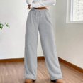 thumbnail image 6 of Warm Fleece Sleep Pants Women's Comfortable Winter Loungewear Wide Leg Elastic Waist Soft Home Casual Wear Holiday Comfo, 6 of 9