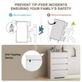 thumbnail image 4 of Aukfa Wood 4 Drawer Dresser,Chest of Drawer with Anti-Fall Device, White, 4 of 9