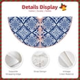 thumbnail image 5 of Bingfone Christmas Tree Skirt Mat Christmas Decoration Interior 30"-Stylized Flowers Vintage Boho, 5 of 8
