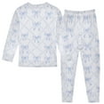 thumbnail image 2 of joogoo Bows Checkered Blue 2 Piece Long Sleeve Tee and Pants Cotton Pajama Set 6Y, 2 of 7