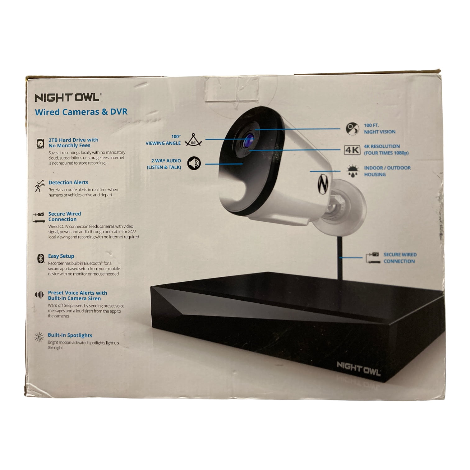 Night Owl 20 Channel, 16 Wired 4 Wi-Fi 4K DVR Security System w/ 2TB Hard Drive