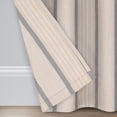 thumbnail image 3 of Sunbrella Canvas Stiped Light Filtering Grommet Top Single Curtain Panel, Pebble, 52 x 96, 3 of 11