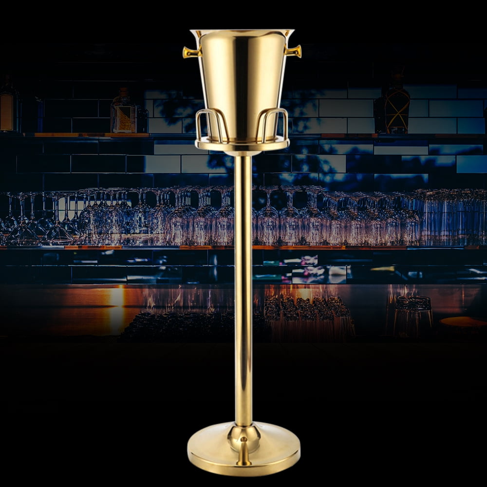 TOOL1SHOoo Ice Bucket with Stand/Stainless Steel Standing Ice Bucket