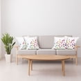 thumbnail image 4 of Ambesonne Floral Throw Pillow Cover 4 Pack, Amaranth Flower Pattern, 16", Multicolor, 4 of 6