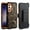 Camo, variant on For Samsung Galaxy S23 FE 5G Heavy Duty Multi Layer Case With Built in Screen And Holster Belt Clip - Black
