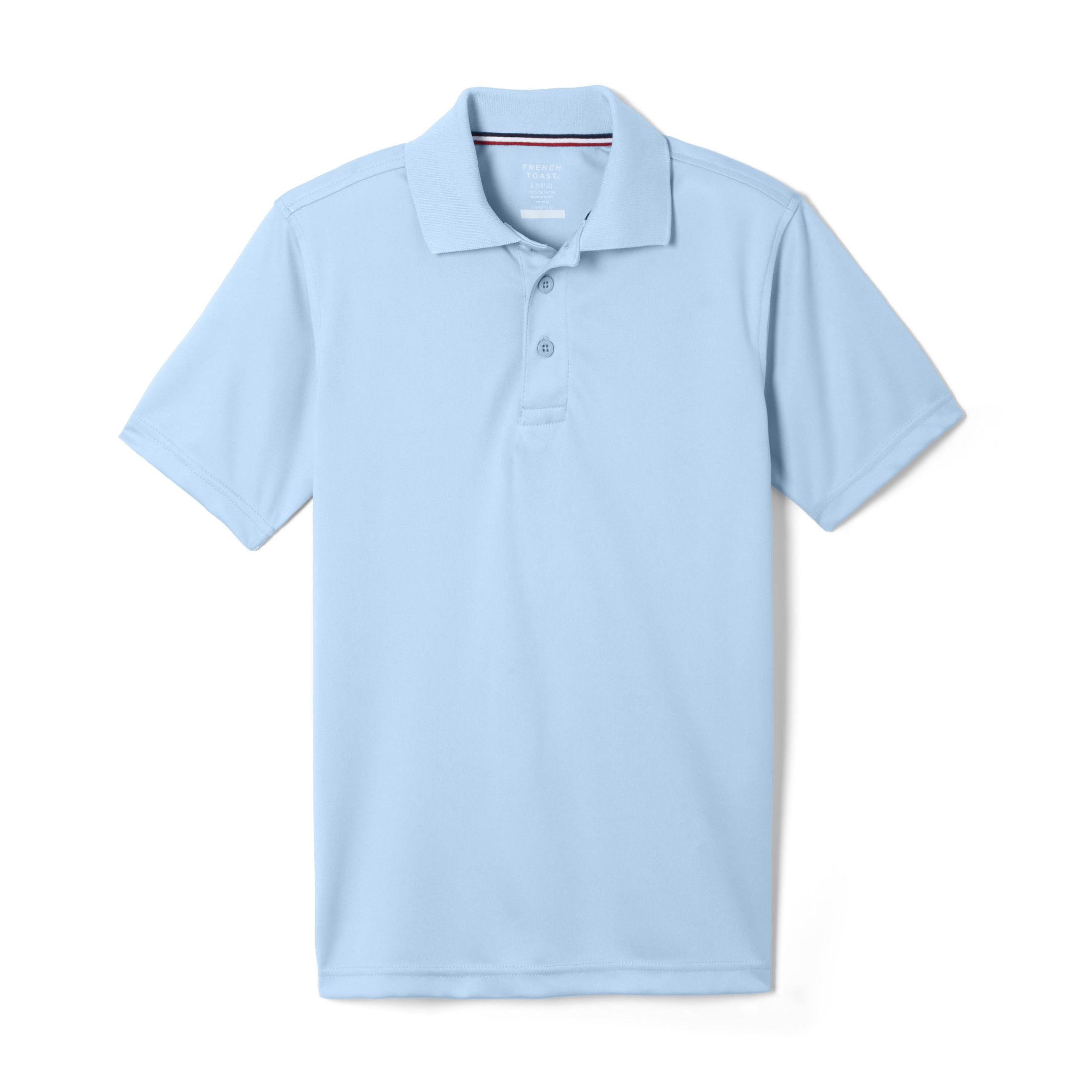 French Toast Boys 4-20 School Uniform Short Sleeve Stretch Moisture Wicking Polo Shirt