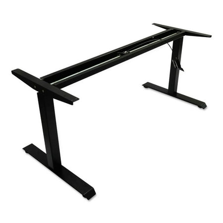UPC: 0042167600457 | Alera AdaptivErgo Sit-Stand Pneumatic Height-Adjustable Table Base  59.06  x 28.35  x 26.18  to 39.57   Black