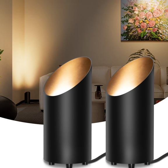 SUNVIE Uplight Indoor Modern Eco Friendly Black LED Floor Lamp with Clear Glass