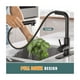 thumbnail image 2 of Llave Monomando Para Fregadero Mezcladora Cocina Negro Yesop, 2 of 4