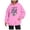 Pink, variant on Womens Oversized Sweatshirts Graphic Print Long Sleeve Hoodies Cute Loose Pullover Shirts Fall Fashion Casual Clothes