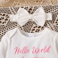 thumbnail image 5 of Akiihool Baby and Toddler Matching Outfits Baby Girls Custom Newborn Infant Bodysuit with Name Customized Coming Home Outfit Shower Gift (White,3-6 Months), 5 of 9
