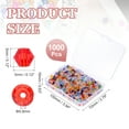 thumbnail image 2 of Uxcell 1000pcs 3mm Bicone Glass Crystal Beads, Faceted Beads with Box Multicolored, 2 of 5