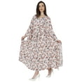 thumbnail image 5 of Moomaya Printed Sleep Loungewear For Women kimono sleeves Kaftan Resort Dress/ Maternity Wear, 5 of 7