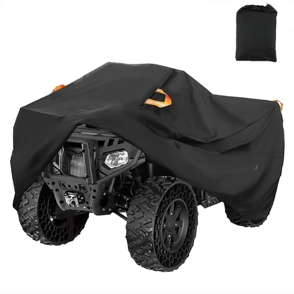 FFORCE XL Quad Bike ATV Cover For Yamaha, Heavy Duty Waterproof Dust UV-Resistant Fit for 4 Wheeler, Universal All-Terrain Vehicle Protection