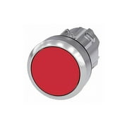 Siemens Push Button Operator,Red,Metal Bezel 3SU1050-0AB20-0AA0