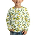 thumbnail image 3 of DISNIMO Lemon Fruit Shirt Long Sleeve for Kids Long Sleeve Shirts for Girls 3-4 Long Sleeve Shirt Kids Crew Neck Tshirt Girls Long Sleeve T Shirts Soft Kids T Shirt Casual Tops Girls, 3 of 7