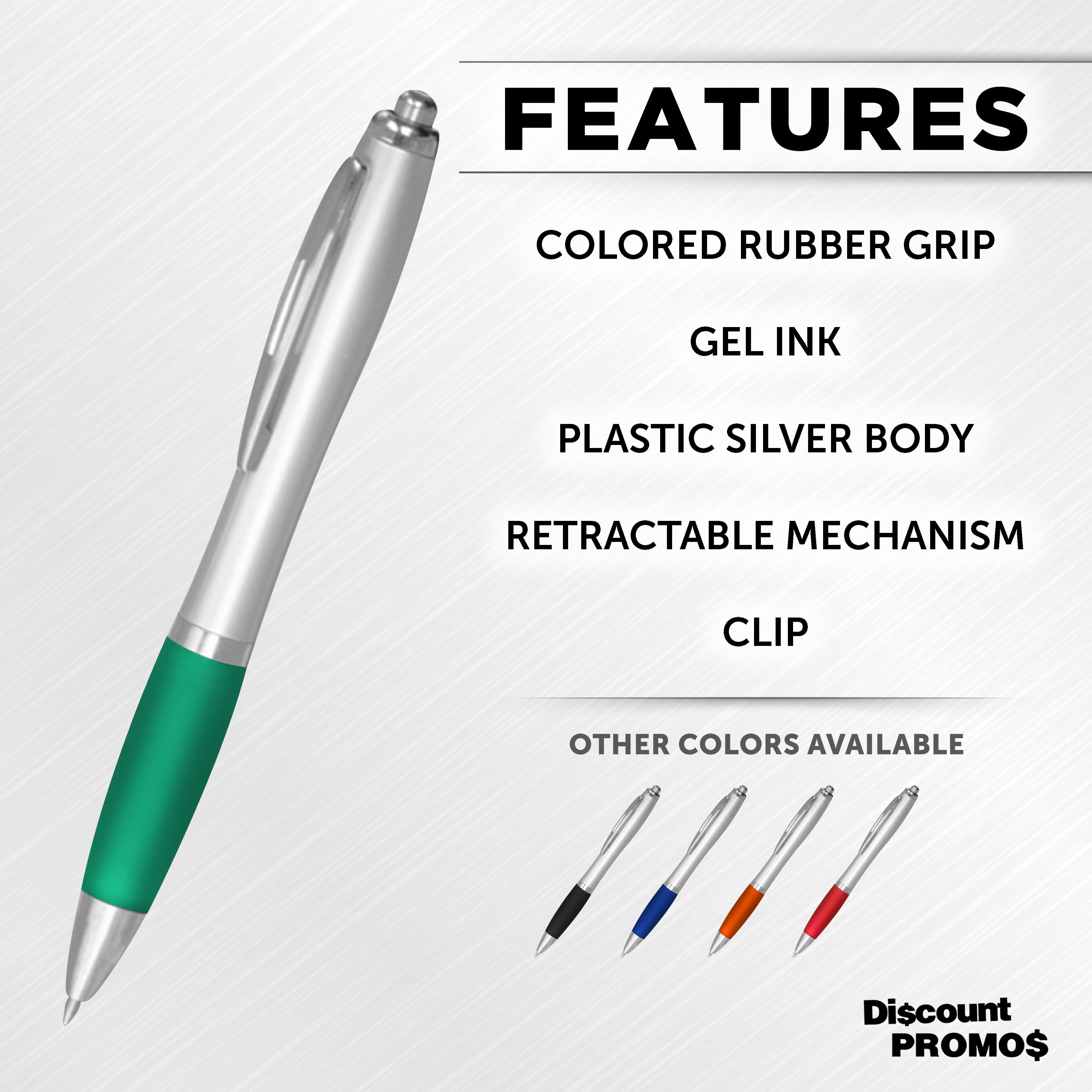 Colored Grip Gel Pens - 10 pack - Green