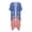 American Flag Design, variant on Polyester Long Kimono Swimsuit Cover Up for Holiday Casual Free Size Womens Kimono Swimsuit Cover Ups