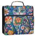 thumbnail image 2 of YAZAOO Zipper Binder trapper keeper Documents Organized Design Colorful Cat Oasis Printed, 2 of 8