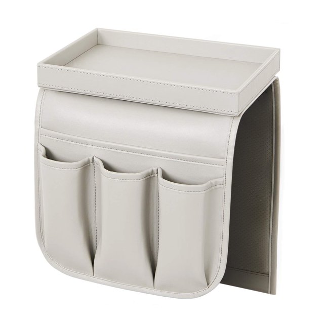 Soporte de mando a distancia para sofá en forma de U NEATOPA, piel sintética