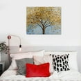 thumbnail image 5 of Shiartex Wall Art Gold Abstract Tree of Life Framed Modern Artwork Canvas Painting Textured Tree Pictures Wall Decor Home Decor Wall Ready to Hang for Bedroom Living Room 20x16in, 5 of 6