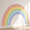 Vibrant Full Rainbow L, variant on Rainbow Fabric Peel and Stick Wall Mural Decals Vibrant Full Rainbow L
