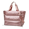 thumbnail image 2 of Gym Duffel Bag Women Overnight Medium Pegable Weekender Travel Equipaje Deporte Atlético Aflético a prueba de agua Seco Compar Rosado Yinane Bolsas deportivas de gimnasio para mujer, 2 of 8