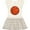 Natural with Stripes, variant on Inktastic Basketball Sports Ball Girls Toddler Dress