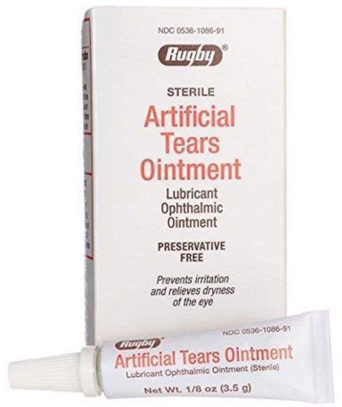 Rugby Artificial Tears Ointment, 1/8 Oz.