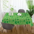 thumbnail image 6 of Coolnut Saint Patrick Clover Shamrock Tablecloth Rectangle Colorful Table Cloth Large Square Table Cover for Dining Kitchen Party 54"x72" Decor Gift, 6 of 7