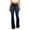 Dark Blue, variant on MuZeFu Flare Jeans for Women High Waisted Women's High Waist Pocket Wide Leg Flared Skinny Button Trousers