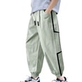 thumbnail image 3 of WAVSUF Boys Jogger Pants with Pockets Elastic Waist Quick Dry Summer Breathable Sports Hiking Pants Green Size 8, 3 of 7