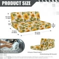 thumbnail image 7 of Uorisanigo 2 Pieces RV Dinette Cushion Covers Stretchable Sunflower Print Rv Sofa Cover Sofa Furniture Protector Replacement Camper Decor for RV Camper Car Bench Seats, 7 of 7