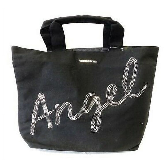 Victoria's Secret Angel Large Black Canvas Tote