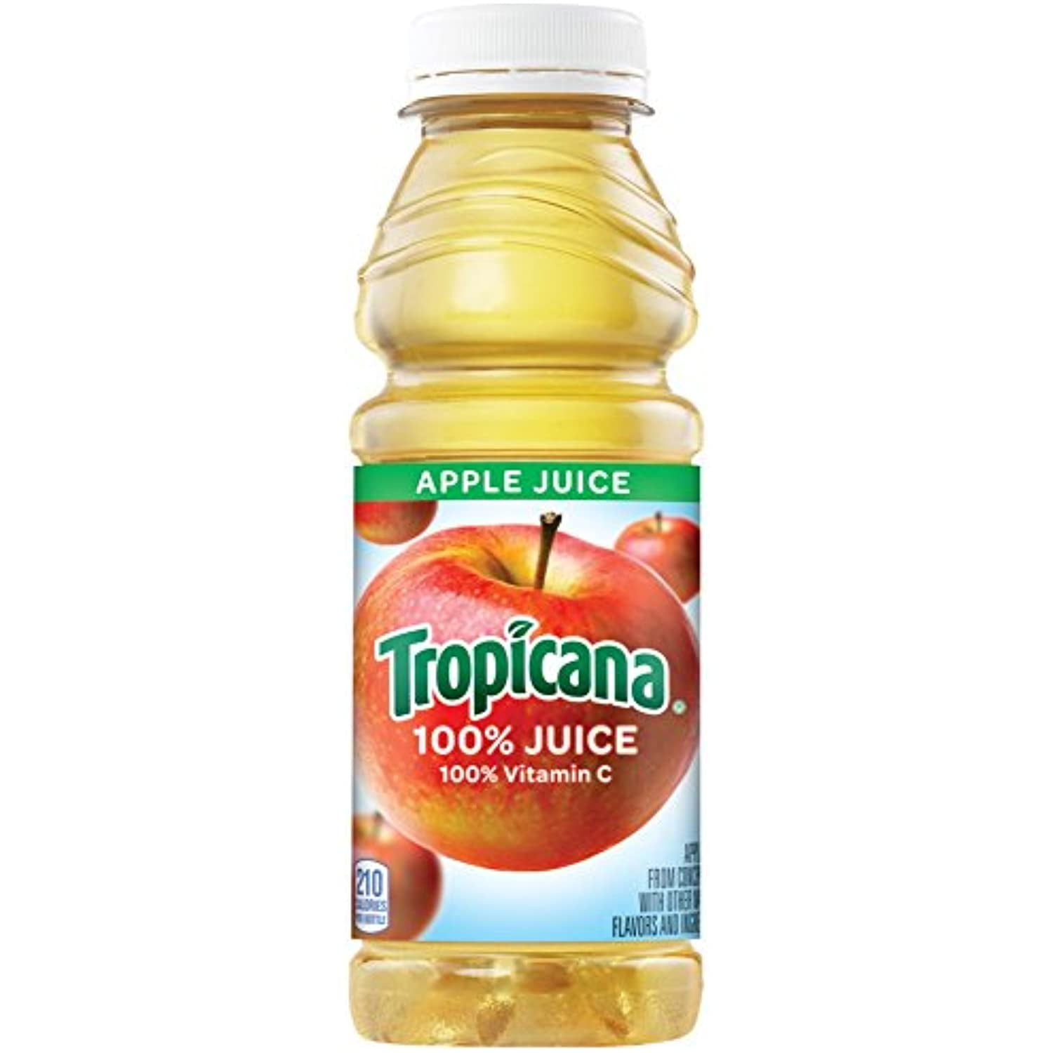 Tropicana Juice 100 Apple, 15.2 Oz Plastic Bottle (Pack Of 24