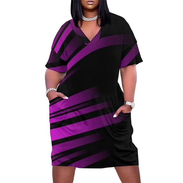 Vestido de rayas fucsia y negro brillante con elegante vestido de noche con cremallera, nuevos vestidos para fiestas