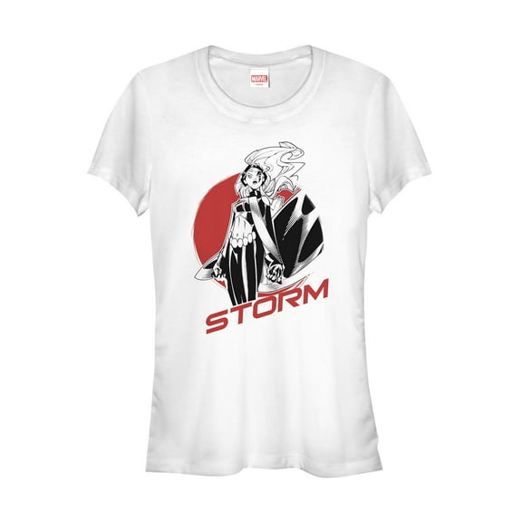 Junior's Marvel X-Men Storm Badge  Graphic Tee White Large