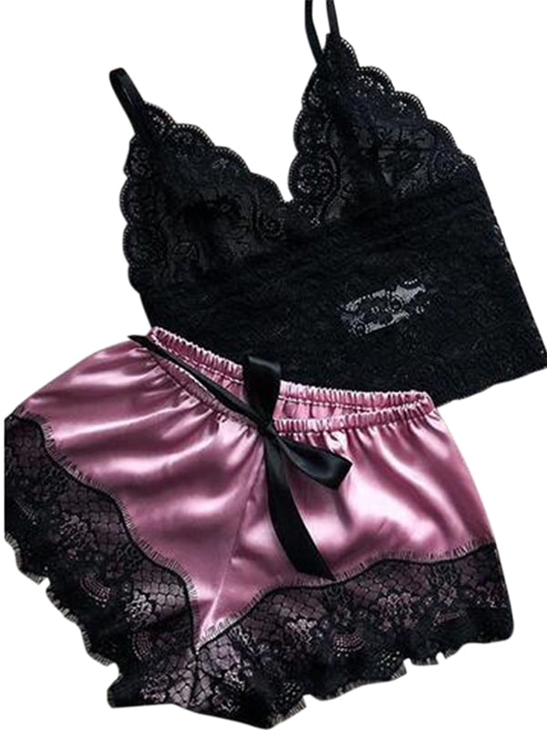 lace shorts and top nightwear