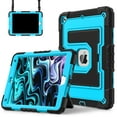 thumbnail image 2 of Case For iPad 7/8/9th Generation 10.2" (2019/2020/2021) Foldable Stand Protective Cover With Pen Holder and Shoulder Strap, 2 of 9