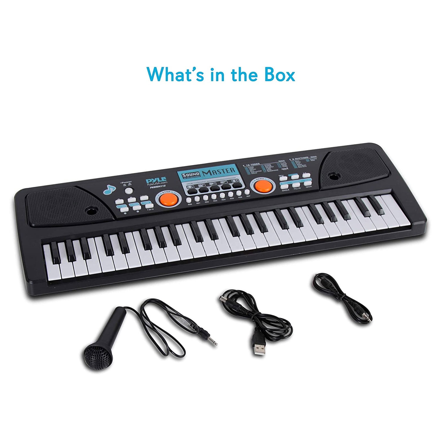 Pyle PKBRD4112 Electronic 2-in-1 Streaming Karaoke Portable Piano Keyboard