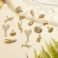 thumbnail image 3 of 1Box 54g Real 14K Gold Plated Charms Bulk Gold Summer Ocean Charm 16Pcs Sea Theme Marine Life Charms Starfish Shell Charm Pendant for DIY Christmas Earring Bracelet Jewelry Making Supplies, 3 of 9