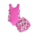 thumbnail image 3 of Shadoumai Girls Bikini 2 Piece Swimsuit Set Tiered Flounce Bathing Suit Adjustable Straps Girls' Swimwear, 3 of 8