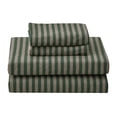 thumbnail image 6 of PURE ERA Jersey Knit Solid Duvet Cover Set 100% T-Shirt Cotton Ultra Soft 3Piece Bedding Set(Full Size, Green Stripe), 6 of 7