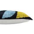thumbnail image 2 of Eye of Ra Silk Velvet Ikat Pillow, 16" X 24", 2 of 3