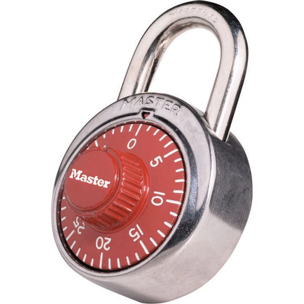 Master Lock 1504D Red Combination Padlocks