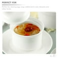 thumbnail image 4 of Ceramic Soup Bowls Set of 2 White Stew Pot Bowls for Ramen, Steamed , Chinese Cuisine, Kitchen Dinnerware, 4 of 6
