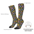 thumbnail image 6 of Fotbe Colorful Sunflowers print Women's Men's Novelty Crew Socks Cotton Socks Knee High Socks for Walking,Running,Nurses,Pregnancy, 6 of 8