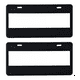 thumbnail image 1 of Juego De Porta Placas Tipo Europeo Negro Liso Universal 2 Piezas, 1 of 5